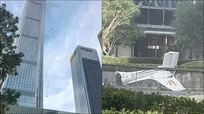 Plane crashes into tallest Beijing building