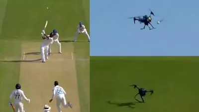 Rishabh Pant and drone