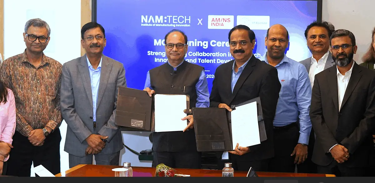 AM/NS India, IIT Roorkee Sign MoU To Advance Education, Research & Innovation In Steel Technologies