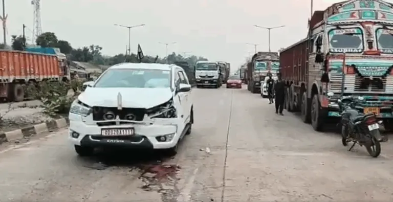 Odisha Minister Mukesh Mahaling Escapes Unhurt After Car Meets With Accident