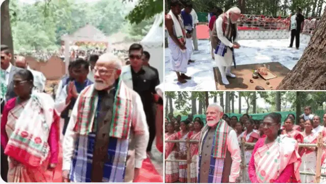 Prez Murmu, PM Modi Offer Prayers At Tribal Sacred Sites In Odisha’s Pahadpur