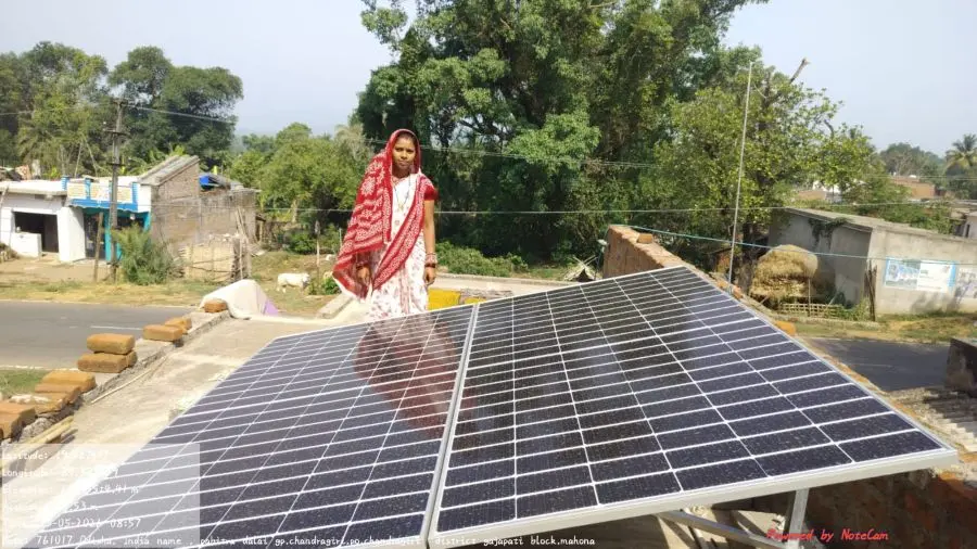 Solar rooftop installation in Ganjam