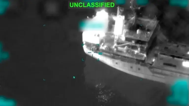 US hit ship with Indian crew