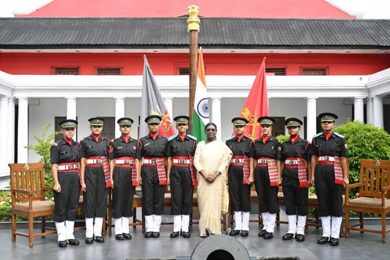 Droupadi Murmu Attends Passing Out Parade Of 1st Batch Of Nine Women Cadets At IMA