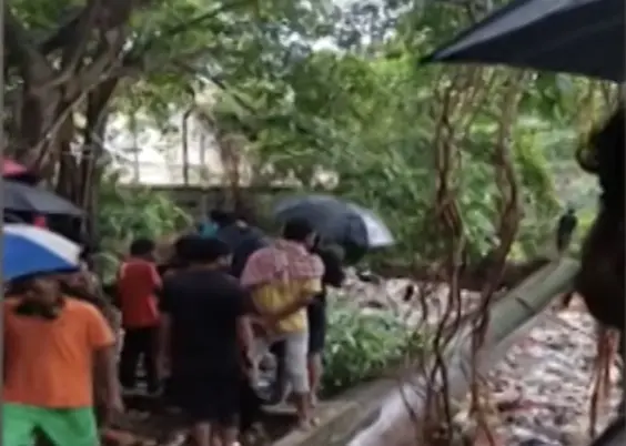 Man Swept Away In Open Drain Near Vani Vihar In Bhubaneswar Amid Heavy Rain