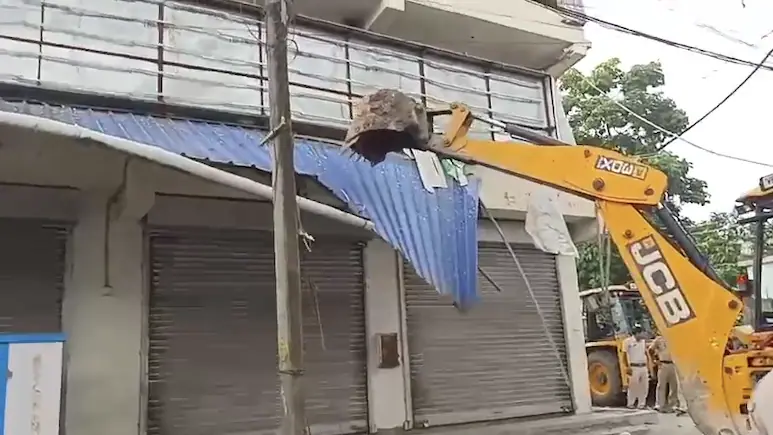 Bulldozer action on Abhishek Banerjee's office