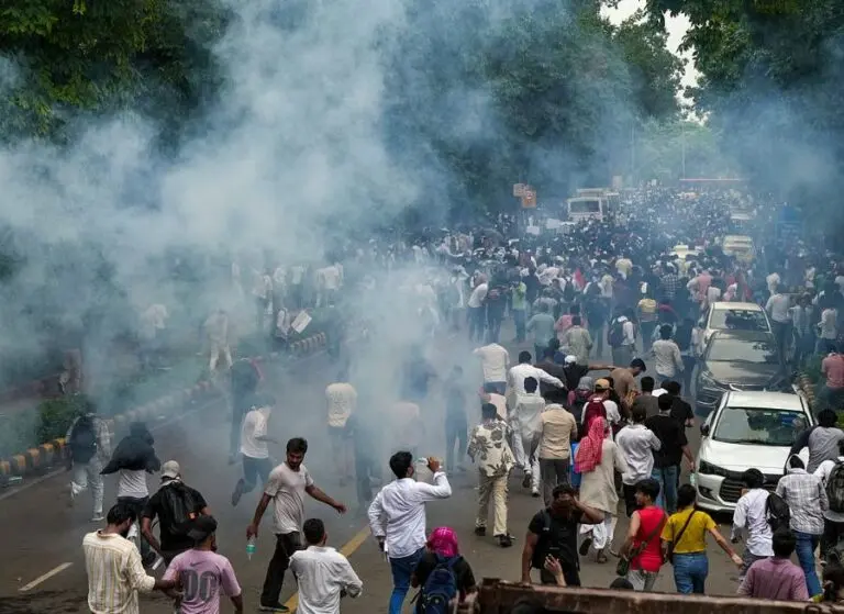 Delhi police vs CJP protesters