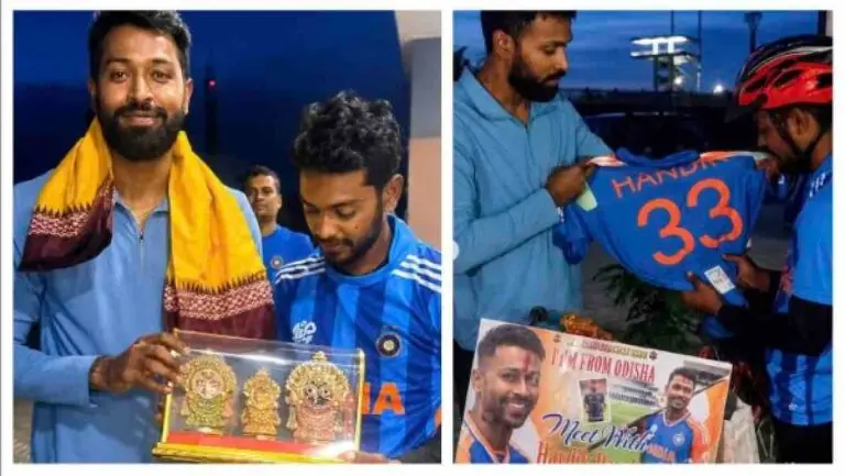 Hardik Pandya meets Odisha fan