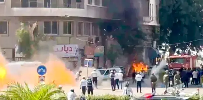 Explosion Near Hotel Where French President Spent The Night In Damascus; Macron Unhurt