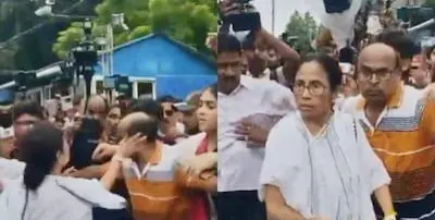 Mamata Banerjee Slaps Party Worker During Protest March
