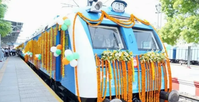 India’s First Hydrogen-Powered Train Flagged Off By PM Modi