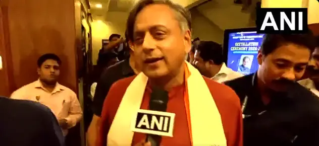 Congress MP Shashi Tharoor Trapped Briefly In Kerala Hotel Lift, Rescued By Fire Personnel