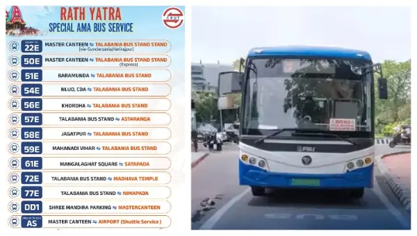 Special Ama Bus Services For Rath Yatra To Ease Travel To Puri; Check Routes & Timings