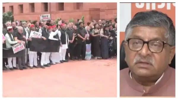 Oppn Targets Amit Shah, Dharmedra Pradhan In Black-Clad Protest, BJP Readies Counter-Offensive