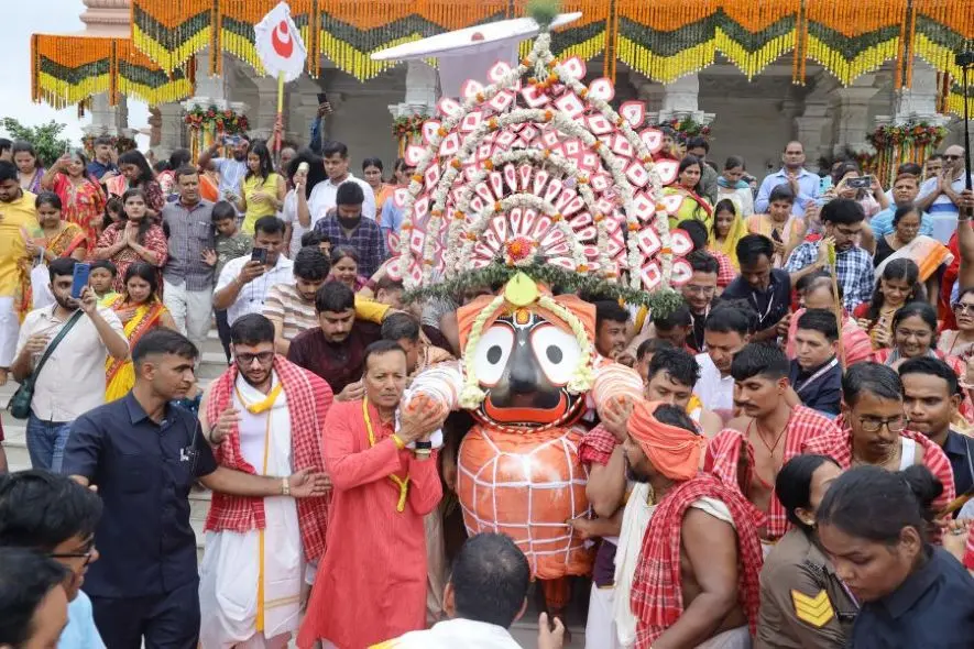Naveen Jindal at Rath Yatra