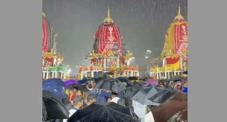 Puri Braces For Rain-Soaked Bahuda Yatra As Fresh Low Pressure Brews Over Odisha