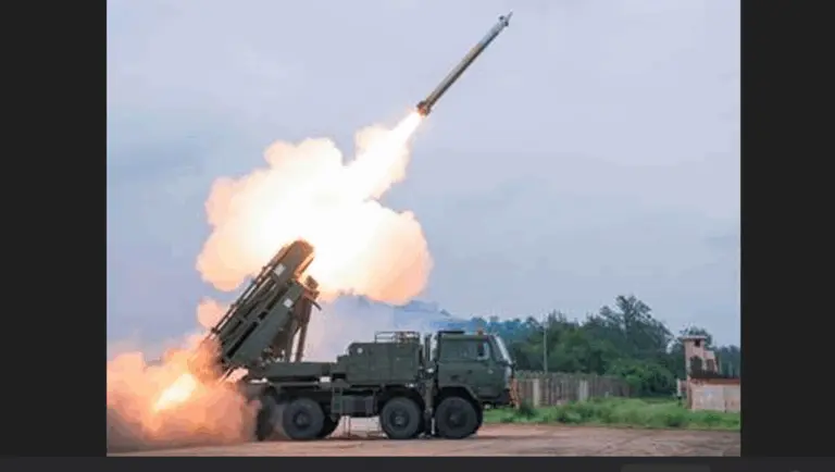 India Conducts Successful Flight-Test Of Pinaka Long Range Guided Rocket In Odisha