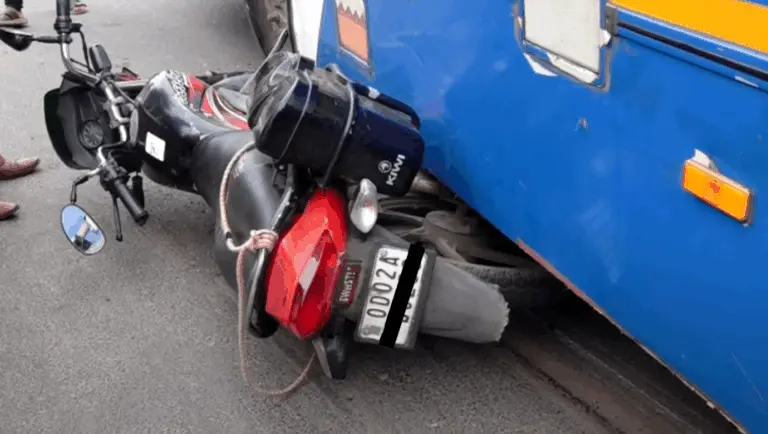 Ama Bus Runs Over Biker & Drags Him Nearly 20 Feet In Kataka