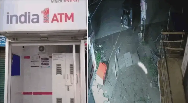 Thieves Uproot, Drag ATM Out Of Kiosk Using SUV In Odisha’s Baleshwar