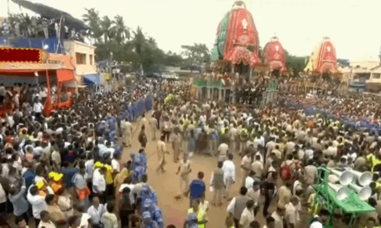 Lord Jagannath & Siblings Begin Homeward Journey During Bahuda Yatra In Odisha’s Puri