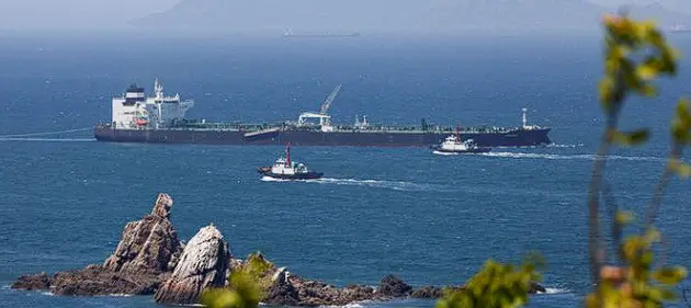 Tanker Set Ablaze After Projectile Strike In Strait Of Hormuz As Iran Mourns Khamenei