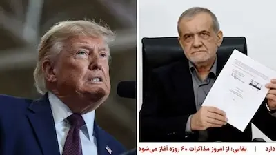 Trump and Pezeshkian