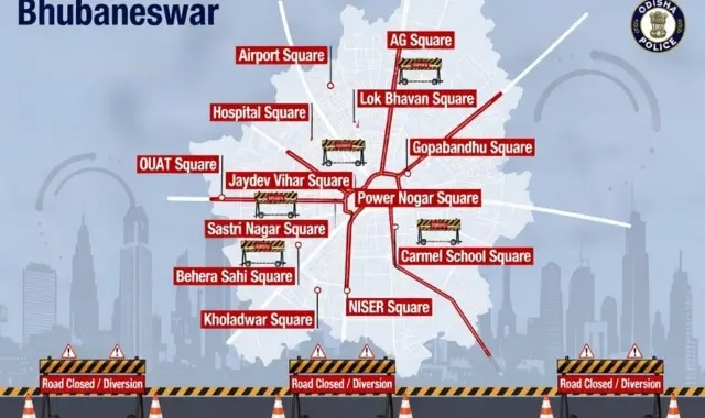 Traffic Restrictions In Bhubaneswar Tomorrow For VP Radhakrishnan’s Visit; Check Routes & Timings Here