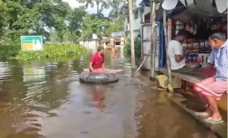 Subarnarekha River Surges Above Danger Mark, Floods 48 Panchayats In Odisha’s Baleshwar