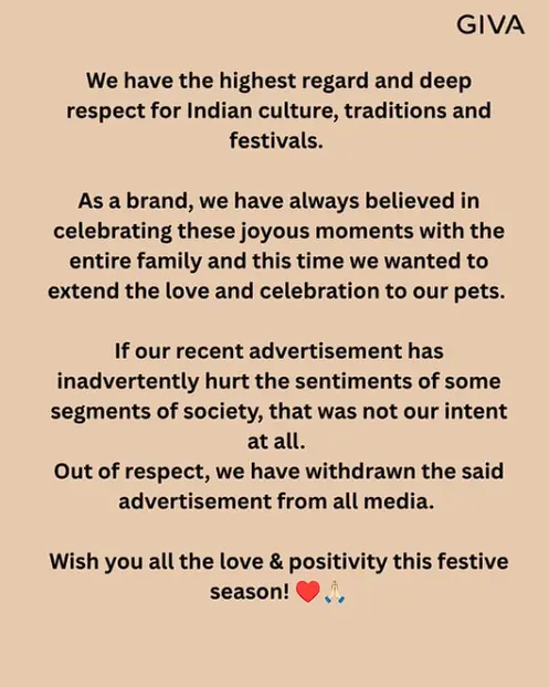 GIVA Withdraws Raksha Bandhan Ad Featuring Kriti Sanon Amid Online Controversy