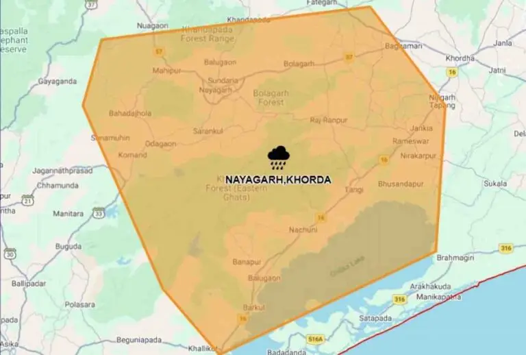 Rain, Lightning Alert Issued For Khordha, Puri Till 9PM Today