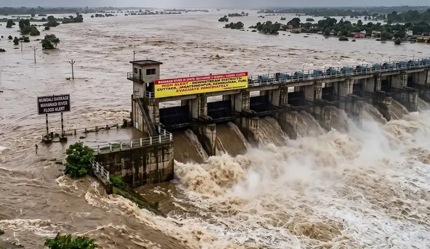 Odisha Flood: 5 Districts On High Alert As Hirakud Opens 22 Gates, CM Majhi’s Aerial Survey Today