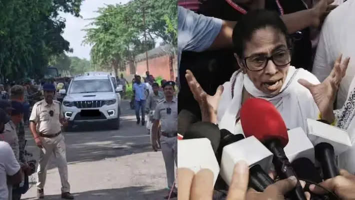 Mamata Banerjee car attacked