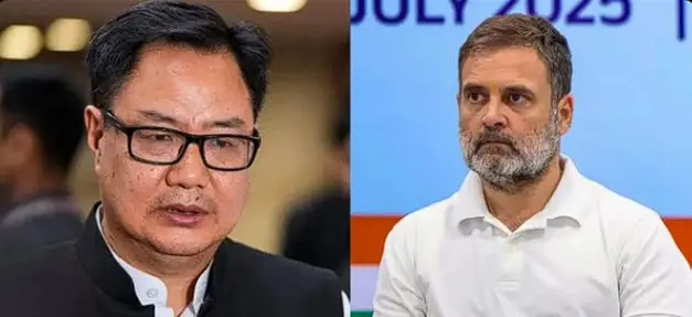 Rijiju Meets Rahul Gandhi Amid Renewed Government Effort To End Parliament Impasse