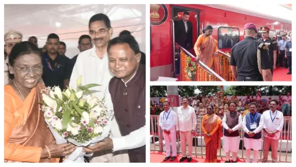 A Presidential First! Droupadi Murmu Arrives In Brahmapur Aboard Special Train