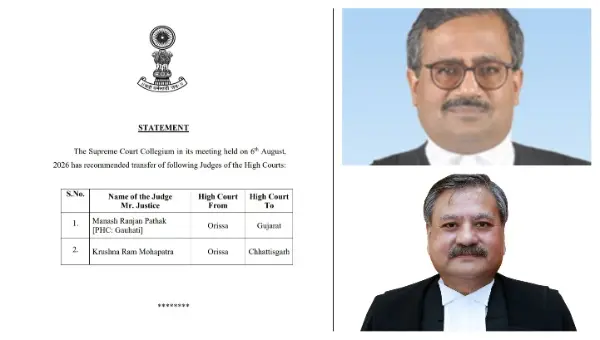 SC Collegium Recommends Transfer Of 2 Judges Of High Court In Odisha