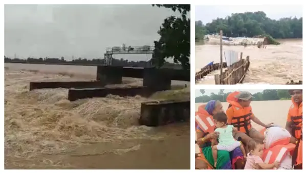 Odisha Floods: Swelling Baitarani Breaches Embankments In Jajpur; Staff Leaves Cancelled In Bhadrak