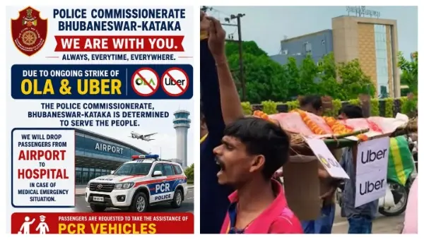App-Taxi Strike Hits Odisha: Police Step In With Emergency PCR Assistance At Airport