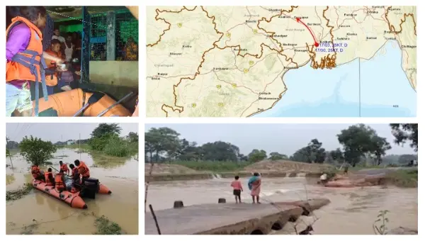 Bay Depression Worsens Northern Odisha Floods; Rivers Swell Amid Heavy Rain Alerts
