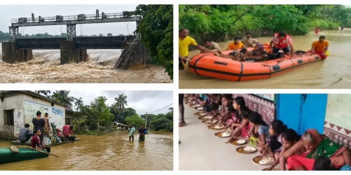 Odisha Flood Situation Eases As River Waters Recede; 4.87 Lakh Evacuated With Focus On Relief