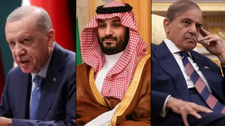 Prince Mohammed bin Salman, Recep Erdogan, Shehbaz Sharif