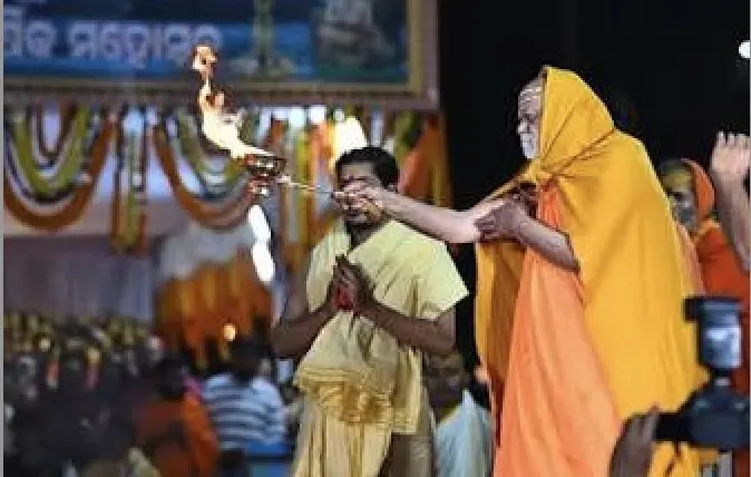 Odisha To Reclaim Govardhana Matha’s Encroached Lands, Elevate Puri’s Mahodadhi Aarti To Ganga Aarti Scale