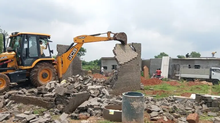 BDA Reclaims 2-Acre Govt Land In Bhubaneswar; 58 Illegal Structures Demolished