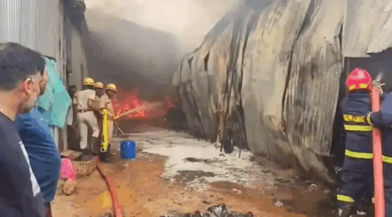Major Fire Breaks Out At Cotton Warehouse In Bhubaneswar, No One Injured