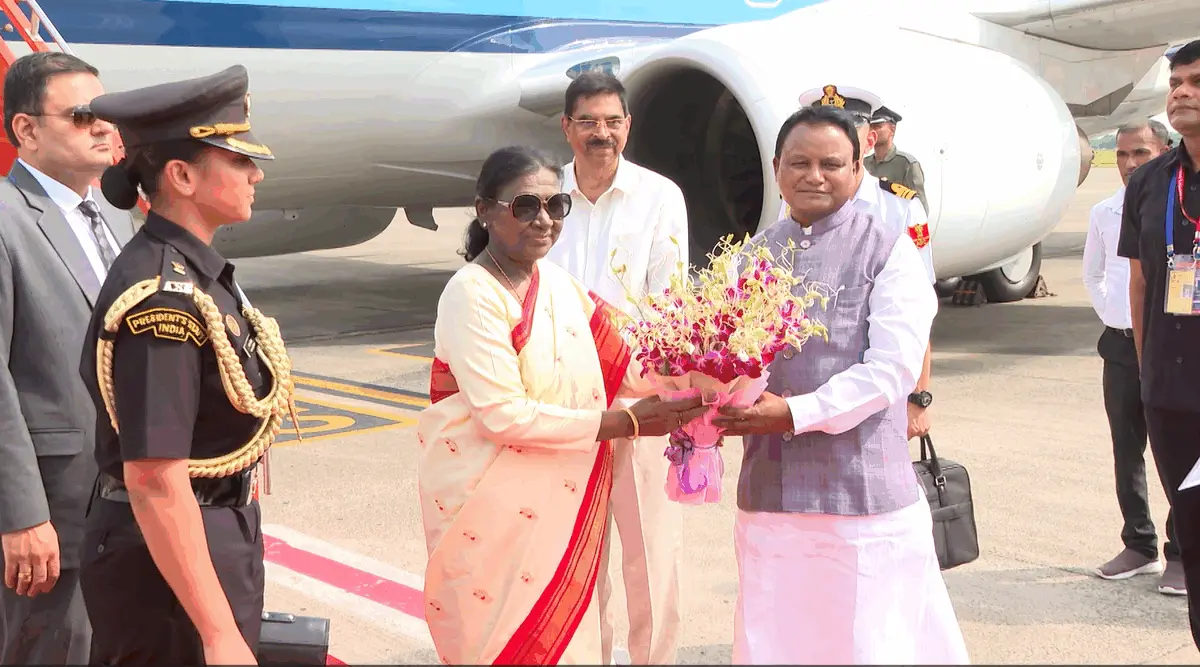 President Droupadi Murmu Arrives In Bhubaneswar On 3-Day Odisha Visit