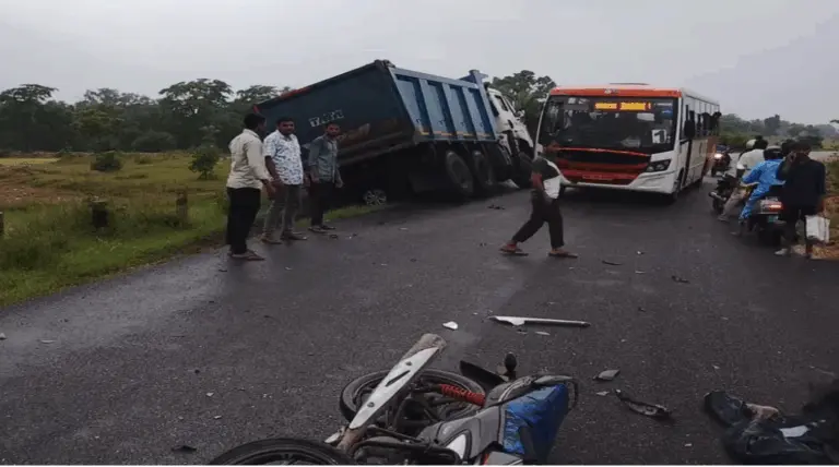 Couple Killed, Son Critical As Truck Hits Bike In Odisha’s Sundaragada