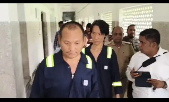 Two Mariners Rescued From Sunken Panama-Flagged Ship Arrive In Odisha’s Paradip