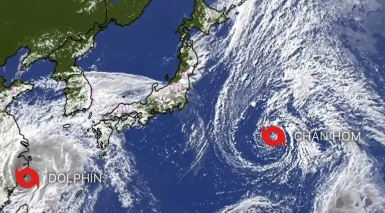 Typhoon Dolphin Set To Make Landfall In Eastern Coast Of China