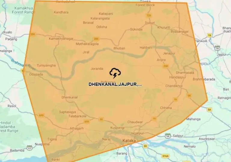 Rain, Thunder To Lash Kataka & 2 Other Odisha Dists By 3PM Today