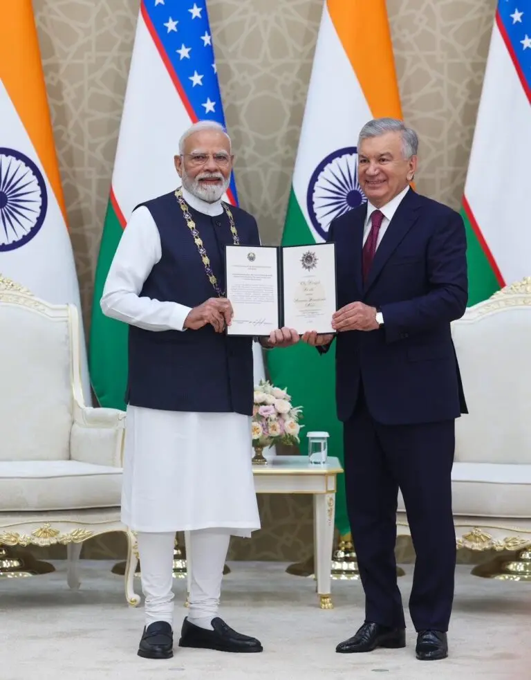 PM Modi Conferred Uzbekistan’s Highest State Of Honour During Two-Day Visit
