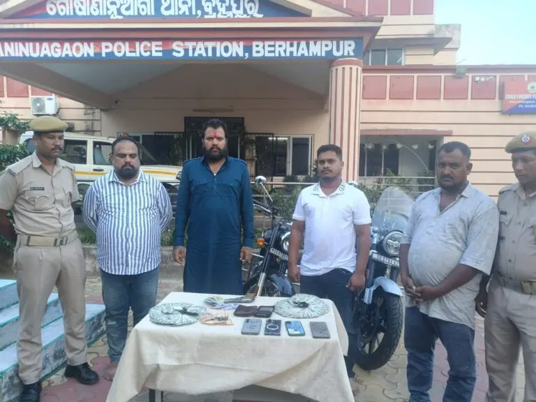 Former Mayor’s Brother Among 4 Held With Pistol In Brahmapur